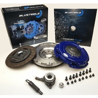 Heavy Duty Blusteele Clutch Kit & Solid Flywheel For Ford Transit VH VM H9FB 2.4