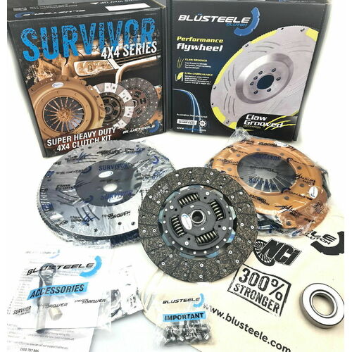 Heavy Duty Survivor Clutch Kit & SMF For Landcruiser HDJ78 HDJ79 HDJ80 1HD