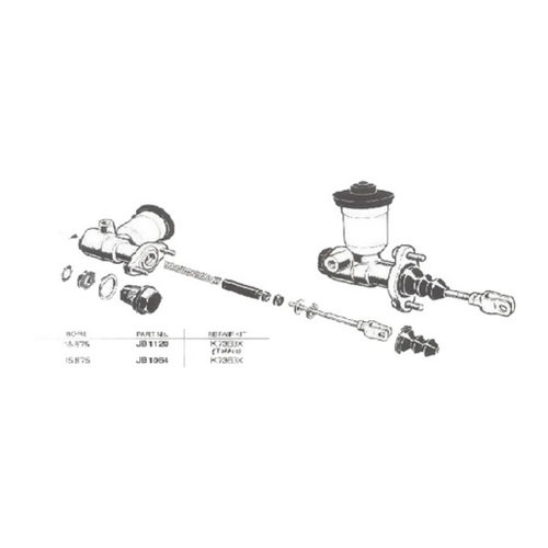 Protex clutch master cylinder Toyota Corona RT80R 2R 1.5