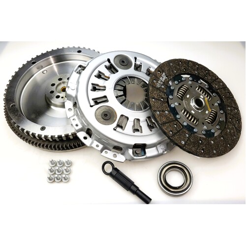 Blusteele Clutch Kit & Solid Flywheel For Nissan Navara D40 2.5Ltr TDI YD25DDT 