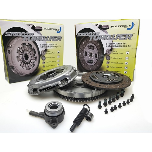 Blusteele O.E Clutch Kit & Solid Flywheel For Ford Transit VH VM H9FB 2.4
